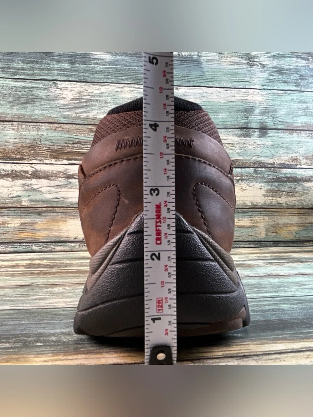 Merrell Moab Adventure Moc Hiking Shoe Mens 13 Brown Leather Vibram Sole Casual